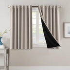 Blackout Curtains 2 Panels 100% Room Darkening 96 Inch Long – Triple Weave Thermal Insulated Back Tab & Rod Pocket Window Drapes for Bedroom & Living Room