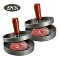 Non-Stick Burger Press Patty Maker & Heavy-Duty Kitchen Shears Set – Round Hamburger Mold for Beef, Chicken, Fish & Poultry – Professional Kitchen Tools for Grilling, BBQ & Cooking