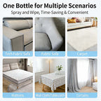No-Rinse Furniture & Mattress Spot Cleaning Spray - Fabric Stain Remover for Sofas, Carpets & Car Seats, Spray-Wait-Wipe Formula, Quick Dry No Sticky Residue