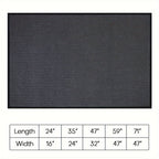 Heavy-Duty Outdoor Entrance Mat – Non-Slip PVC, Striped Polypropylene | Entryway, Patio & Business | All Seasons | 3 Colors, 7 Sizes | Nuvia Haven