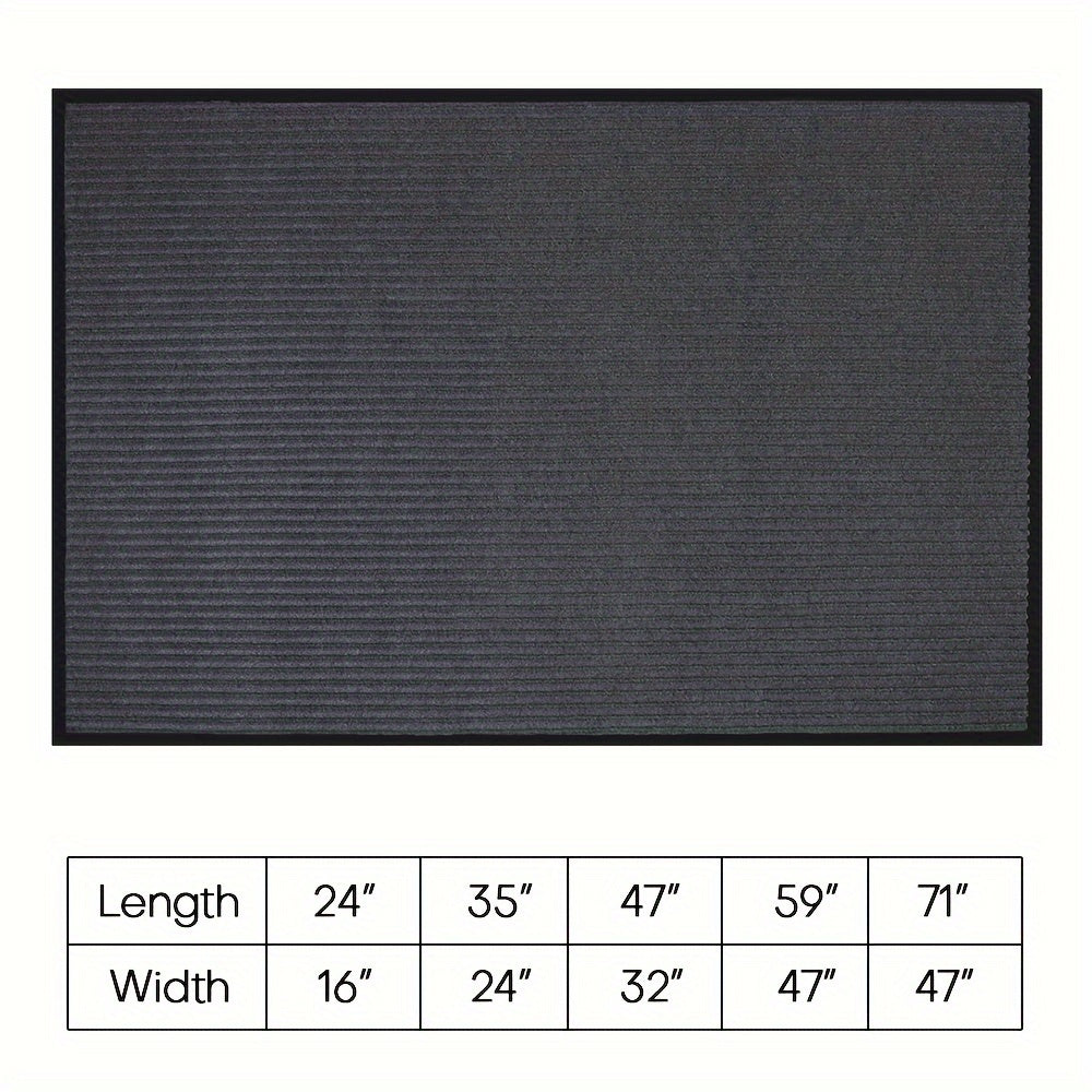 Heavy-Duty Outdoor Entrance Mat – Non-Slip PVC, Striped Polypropylene | Entryway, Patio & Business | All Seasons | 3 Colors, 7 Sizes | Nuvia Haven