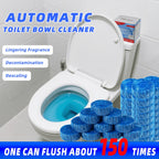 Toilet Bowl Cleaner Tablets Automatic – 12 / 24 / 32 Count Blue Blocks, Low Odor, Stain Removing & Long-Lasting Deodorant for Home & RV