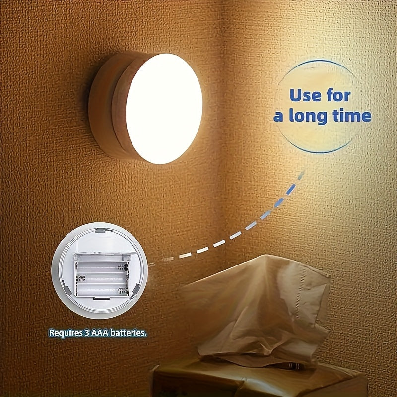360° Motion Sensor Night Light with Magnetic Base – Rotatable, Rechargeable USB LED Wall Light for Bedroom, Stairs, Wardrobe & Hallway