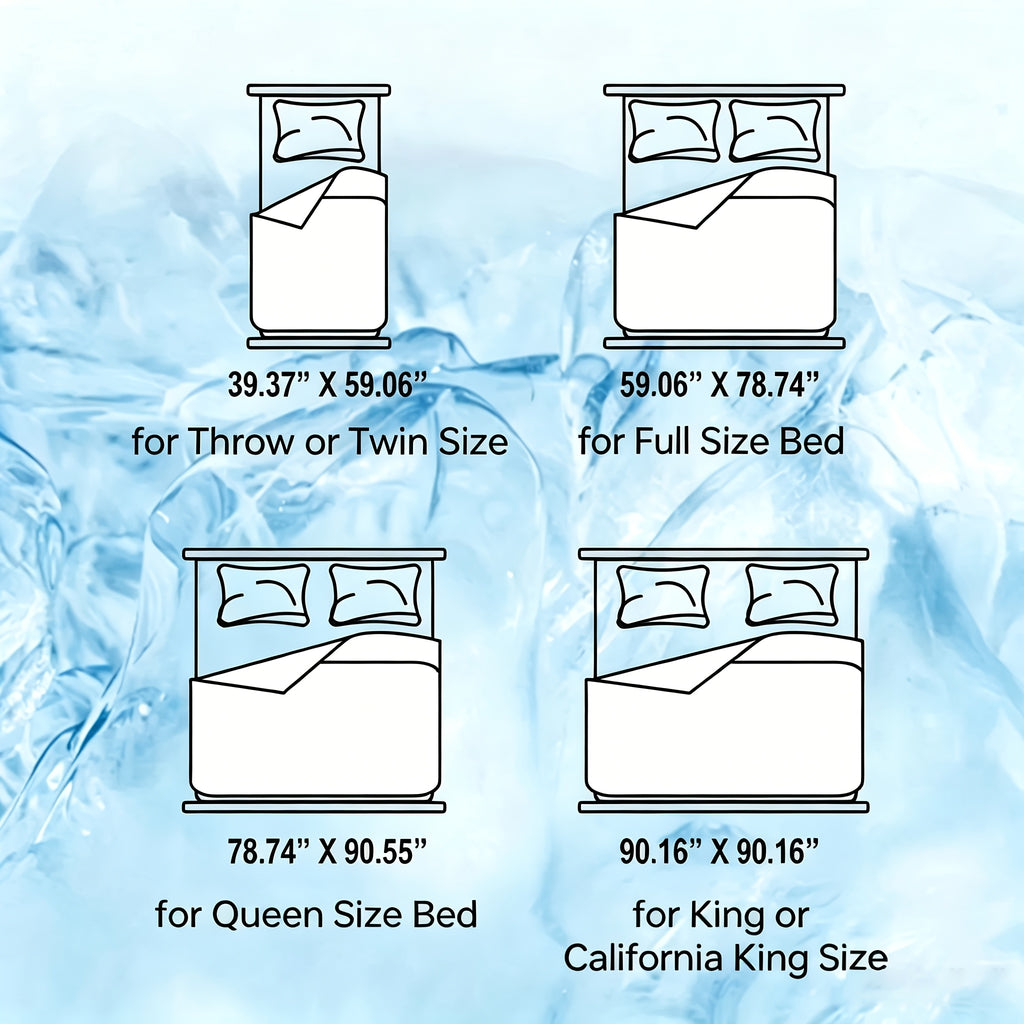 Cooling Blanket Quilt Extra Large - Lightweight Breathable Air-Cooled Moisture-Wicking Comforter for Adults Summer Heat Machine Washable Fits Most Beds