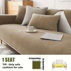 Chenille Ribbed Sofa Cover – Pet-Friendly Non-Slip Stretch Slipcover, Machine Washable Sofa Protector for 2, 3 & 4-Seater and Sectional Sofas, Modern Living Room Couch Cover