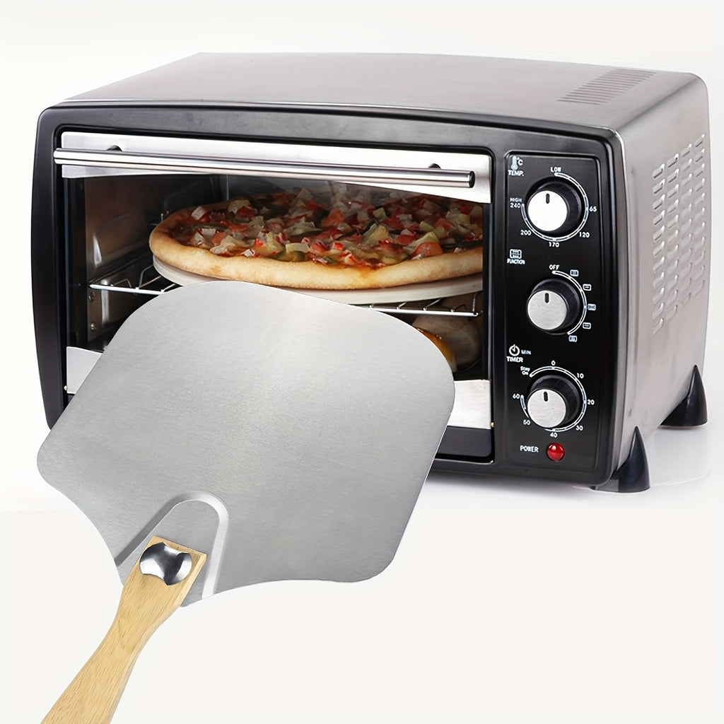 Pizza Making Set 7 or 8pcs – Aluminum Pizza Peel, Carbon Steel Pan, Rocker Cutter, Pie Server, Silicone Brush & Oven Mitts, Complete Pizza Tools for Oven & Grill