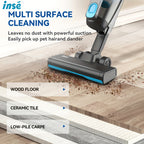Corded Vacuum Cleaner Lightweight with Powerful Suction – 1L Dust Cup, 6-Stage Filtration, 90° Tilt, Self-Standing Design for Floors Stairs Carpet Hardwood Tile Pet Hair