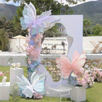 3D Butterfly Wall Decorations 3pcs Large 50cm Artificial Butterfly Party Decor for Baby Shower Wedding Birthday Home Bedroom Nursery Supplies – Set of 3