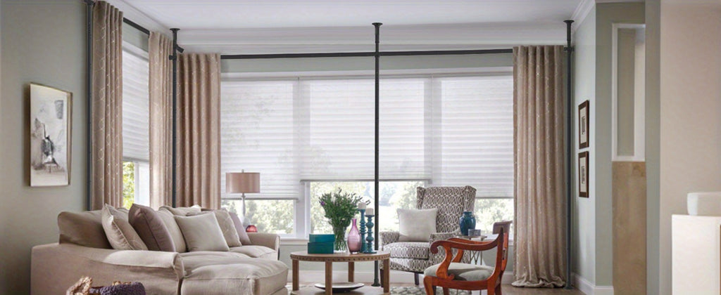 Adjustable Tension Room Divider Curtain Rod – No Drilling, 28–171" Wide, 4–10 ft Floor-to-Ceiling, Heavy Duty, Black & White (Curtains Not Included)