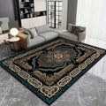 Bohemian Floral Velvet Area Rug Non-Slip Shedding-Resistant Machine Washable 100% Polyester Floor Mat for Living Room Bedroom Kitchen Office Multiple Sizes