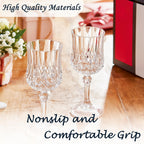 Plastic Vintage Wine Glasses Set of 24 – 7oz Unbreakable Crystal Highball Glasses for Wine, Champagne & Water | Reusable Wedding & Party Drinkware