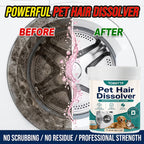 Pet Hair Removal Laundry Tablets Effervescent Dissolver for Washing Machine Removes Dog Cat Hair from Clothes Bedding Furniture Safe for All Fabrics Household Laundry Booster