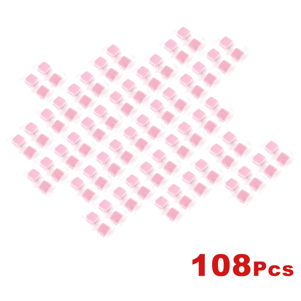 Toilet Bowl Cleaner Tablets Pink Effervescent Automatic Cleaning Tabs Powerful Descaling Deodorizing Long-Lasting Fragrance Household Bathroom 36 72 108 Pcs