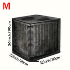 AC Cover Outdoor Heavy Duty Central Air Conditioner Unit Cover Breathable Mesh Adjustable Buckle Straps Debris Bug Leaf Rain Snow UV Protection Residential Commercial XS S M L