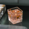 Floral Scented Candle 550g with Real Flower Inlay – Lavender, Rose & Orange Botanical Fragrance Candle in Glass Jar | Long-Lasting Aromatherapy Home Perfume, Perfect Birthday & Housewarming Gift