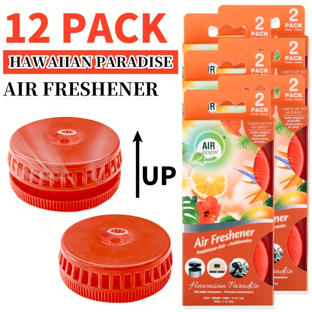 Air Freshener Odor Eliminator 4-Pack and 12-Pack Lasts Up to 30 Days Each for Bathroom Kitchen Garbage Can Cat Litter Box Car 6 Scents Lavender Lemon Paeonia