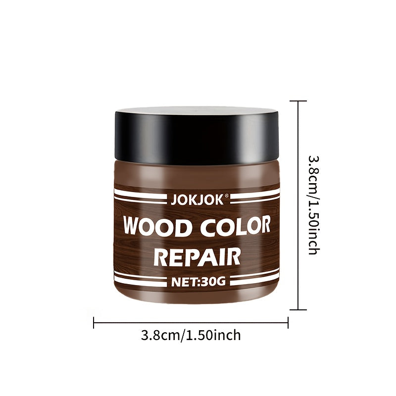 Color-Matching Wood Scratch Repair Paste – Crack & Gouge Filler for Furniture, Doors, Cabinets, Tables, Chairs & Hardwood Floors, Restores Surface Color & Finish, Easy No-Sand Application