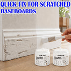 White Wood Repair Paste Kit with Paint Brush – Touch-Up Filler for Baseboards, Cabinets, Doors, Furniture & Wall Trim | Covers Scratches, Chips, Scuffs & Faded Spots | 2 or 3 Piece Set