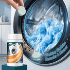 Washing Machine Cleaning Tablets 80 Count Effervescent Deep Clean Dirt Remover Deodorizer Freshener for Front Load Top Load Washers Laundry Machine Cleaner