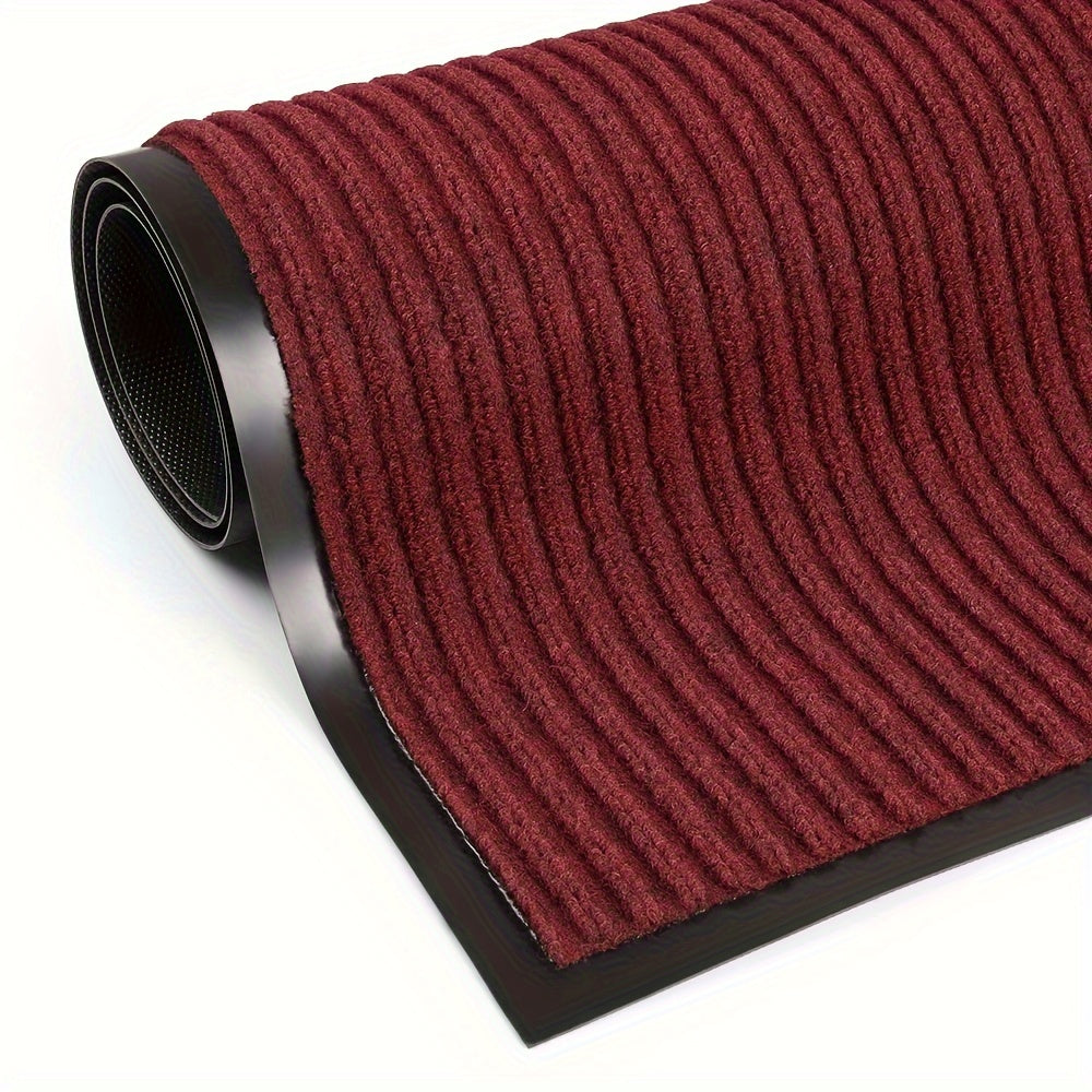 Heavy-Duty Outdoor Entrance Mat – Non-Slip PVC, Striped Polypropylene | Entryway, Patio & Business | All Seasons | 3 Colors, 7 Sizes | Nuvia Haven