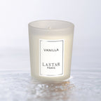 Vanilla Scented Candle Soy Wax Elegant Round Jar with Glitter Accents 70g Long-Burning Home Hotel Wedding Decor Gift for Christmas Valentine's Day Mother's Day