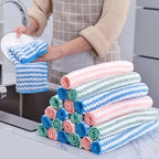 Microfiber Cleaning Cloths 18-Pack, Ultra-Fine Fiber Reusable Dishwashing & Kitchen Cloths – Multi-Color, Streak-Free for Home & Kitchen Use
