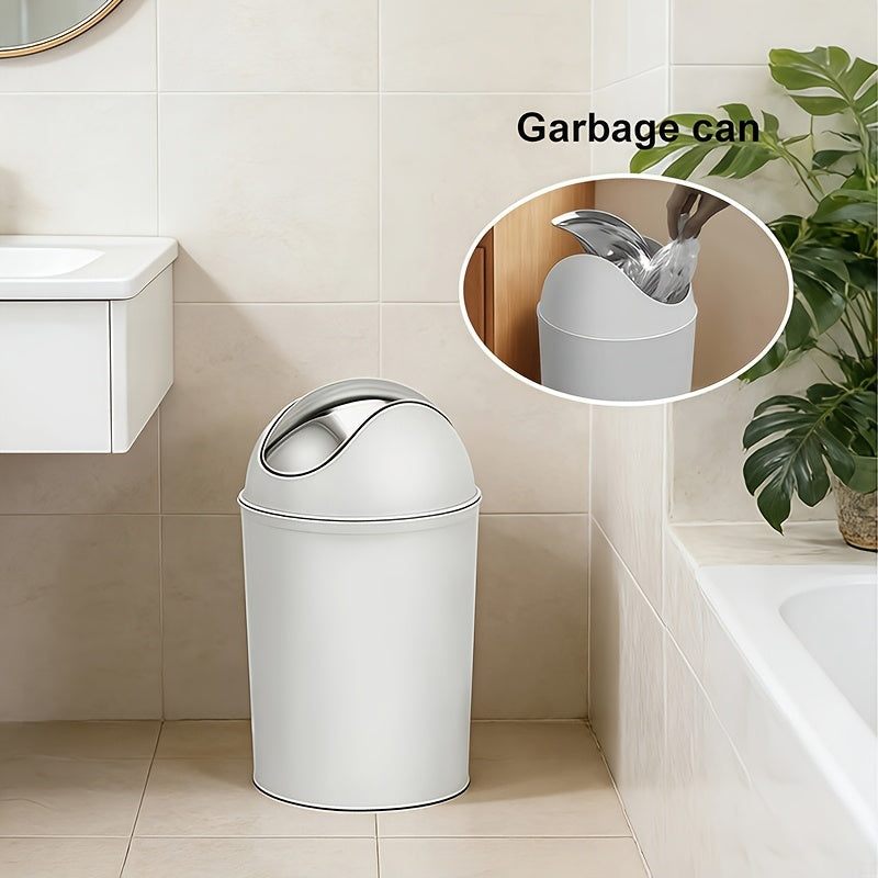 7-Piece Luxury Bathroom Accessory Set Modern Style Trash Can Toilet Brush Soap Dispenser Dish Toothbrush Holder Mouthwash Cup