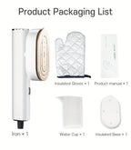Handheld Garment Steamer 1200W – 10-Second Heat-Up, Horizontal & Vertical Steam, 70ml Refillable Tank, 20-Min Continuous Steam, Ceramic Nozzle, Compact Travel Steam Iron for Home Office Travel, Gray Red White Purple
