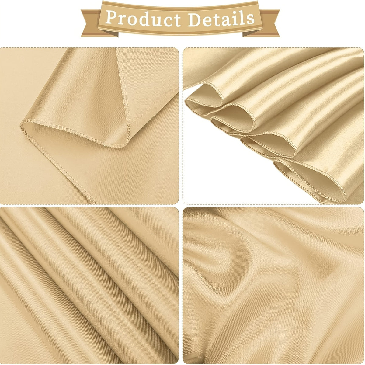 50pcs Satin Chair Sashes Bow Ribbons for Wedding Reception Banquet Restaurant Party Hotel Event Decoration – Universal Chair Belt Streamer 7 x 108 Inches