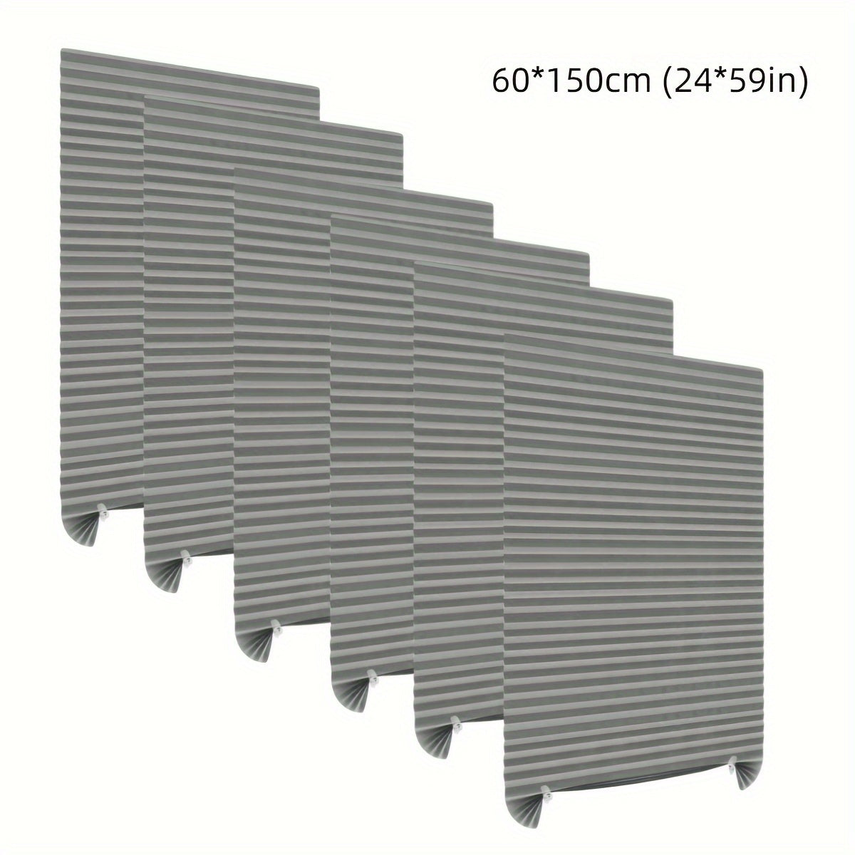 Cordless Pleated Window Shades 6 Pack No Drill - Light Filtering Room Darkening Blinds with Clips, Child Safe, 5 Colors 2 Sizes for Bedroom Living Room Office