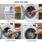 Ultra Oxi Laundry Detergent Pods 52 Count, 8X More Cleaning Power with Built-In Pre-Treater for Tough Stains, HE Compatible Concentrated Laundry Pods for Whites & Colors