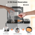 Bread Maker Machine 19-in-1 with Ceramic Non-Stick Pan, 15-Hour Timer, 3 Crust Colors, Auto Keep-Warm – Up to 2 LB Loaf