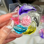 6-in-1 Laundry Gel Beads Pods – Concentrated Detergent with Fragrance, Stain Removal, Chlorine-Free, Color Safe – 200g / 600g / 1150g