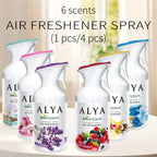 6-Scent Automatic Air Freshener Refills 8.45 oz – Lavender, Vanilla, Cool Linen, Ocean, Magnolia & Mixed Berries Odor Eliminator Spray for Home Bathroom Car Office Closet, 1pc or 4-Pack
