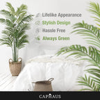 Artificial Palm Tree 5 6 7 Feet Lifelike Faux Potted Plant with Moss Indoor Home Office Living Room Decor Housewarming Gift