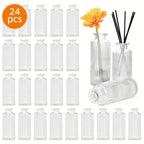 Striped Bud Vases Set of 12 24 36 Modern Mini Clear Flower Vases for Wedding Centerpieces Birthday Anniversary Party Table Decor – Mother's Day Vase Set