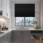 Blackout Pleated Paper Shades No Drill Cut to Size – 6 Pack Room Darkening Window Shades with 12 Clips, Temporary Portable Privacy Shades for Home, Travel & RV, Easy Install, 36"W × 72"H
