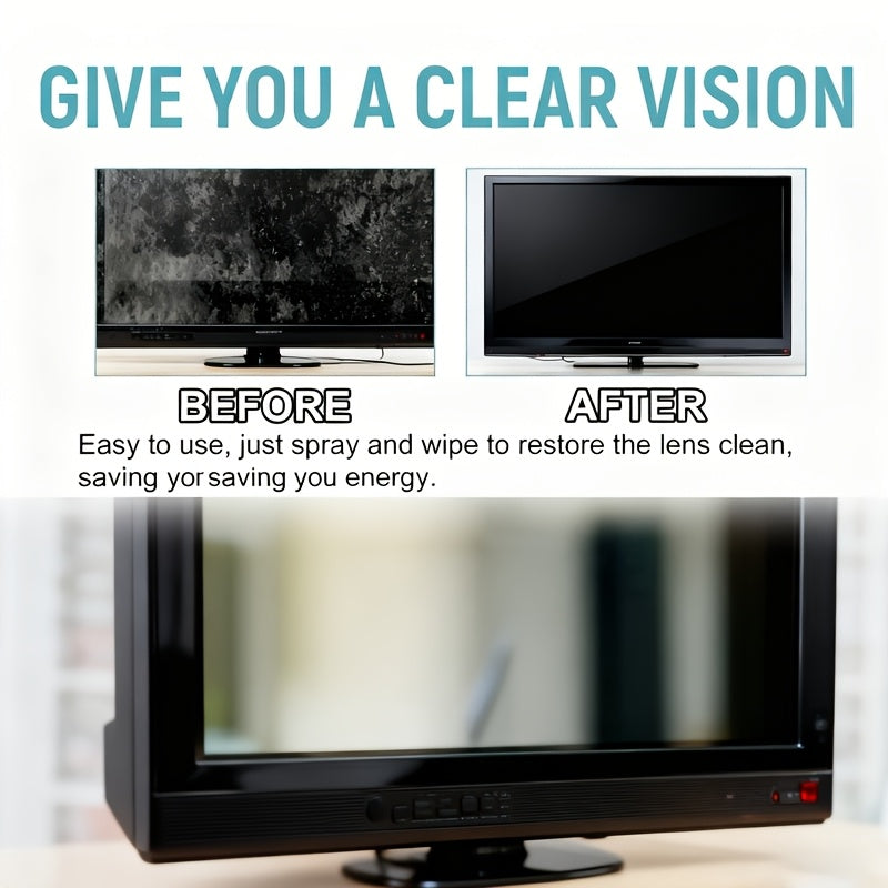 Screen Cleaner Spray Kit – Phone & Computer Screen Polishing Spray with Towel & Dust-Free Cloth for TV, Keyboard, Glasses & Camera