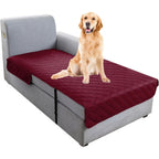 L-Shape Sectional Sofa Cover Non-Slip Machine Washable Chaise Lounge Slipcover Pet-Friendly Loveseat 3-Seater Right Chaise 9 Colors