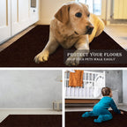 Runner Rug for Hallway Entryway Kitchen – Indoor Outdoor Non-Slip Rubber Backing, 200+ Custom Sizes, 8 Colors, Stain Resistant Low Pile Carpet Runner