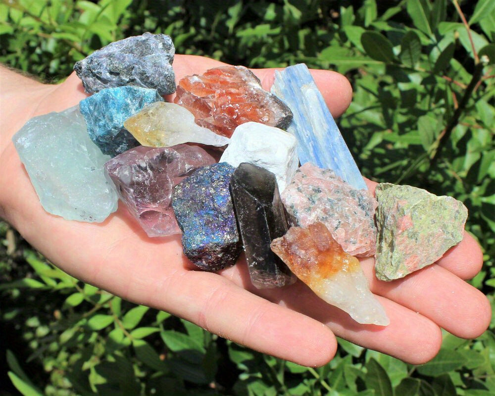2000 Carats Assorted Natural Stones – Bulk Gemstone Mix for Jewelry Making, Craft Projects, Collecting, Gifting & Decorative Vase Filler