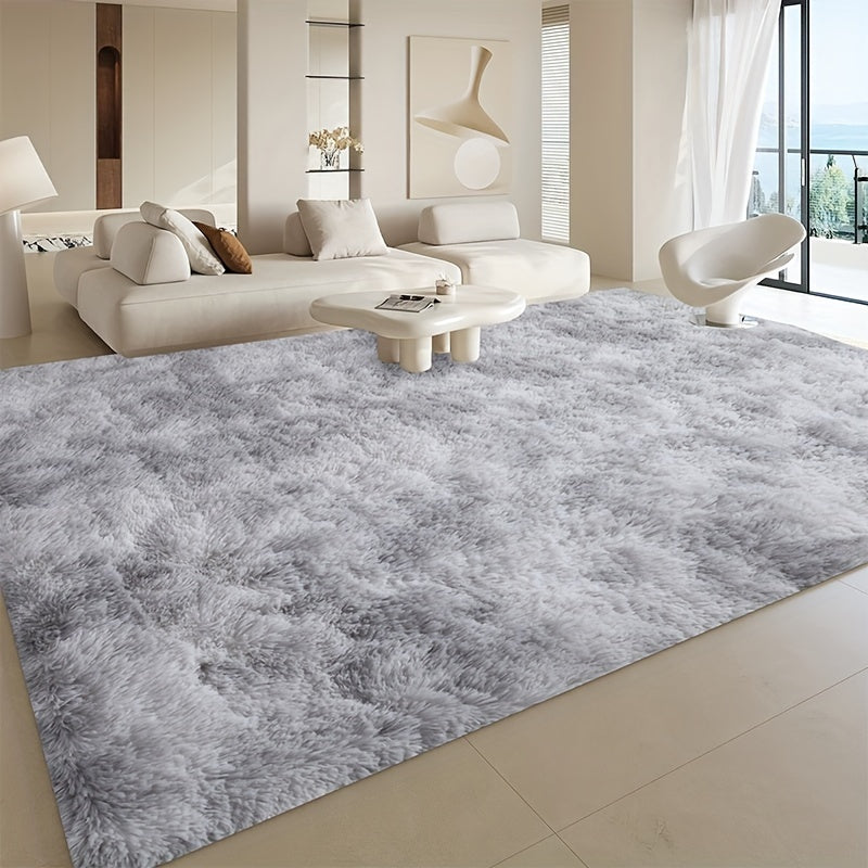 Tie-Dye Plush Fluffy Area Rug for Living Room Bedroom – Soft Non-Slip Indoor Carpet, Water-Absorbent Luxury Shaggy Mat, Modern Home Decor, Multiple Sizes