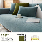 Chenille Ribbed Sofa Cover – Pet-Friendly Non-Slip Stretch Slipcover, Machine Washable Sofa Protector for 2, 3 & 4-Seater and Sectional Sofas, Modern Living Room Couch Cover