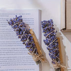 Lavender & Palo Santo Bundled Sticks Set Handmade Aromatherapy Home Fragrance Decor 4pcs – Natural Incense Bundle Holiday Gift for Home Relaxation & Air Purifying