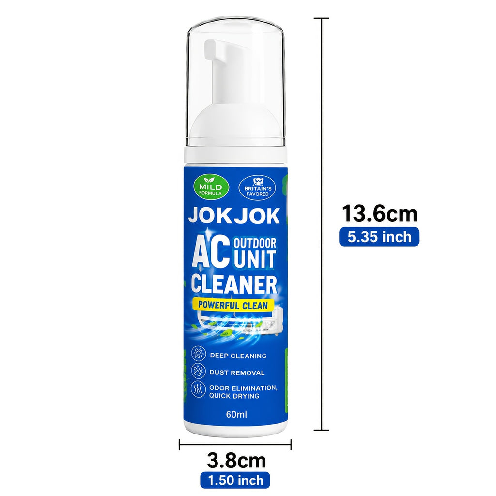 HVAC Coil Cleaner Spray for Indoor & Outdoor AC Units – Removes Dirt Buildup from Evaporator & Condenser Coils, Vents & Cooling Systems, Improves Airflow Efficiency, Easy Home HVAC Maintenance 60ml