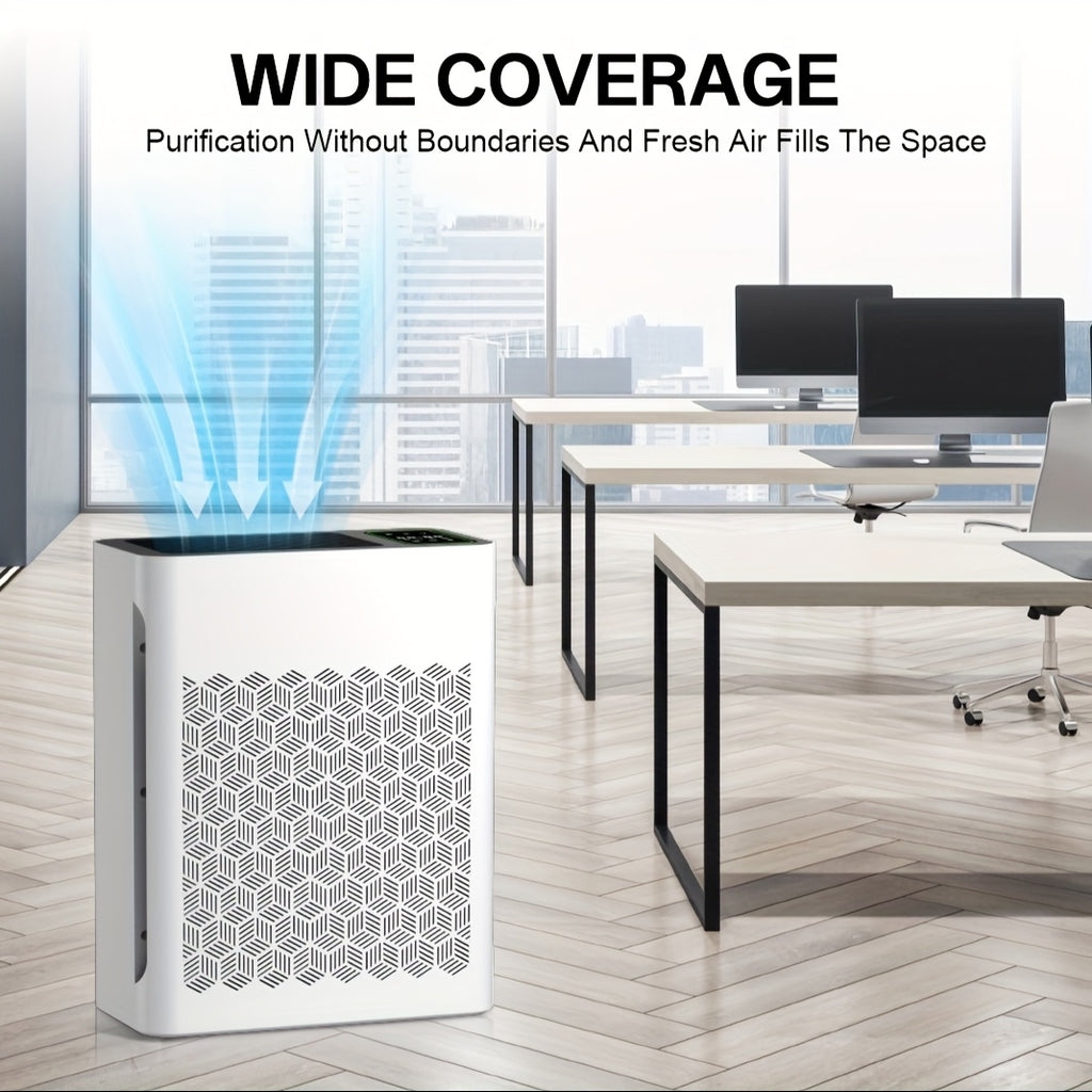 HEPA Air Purifier for Large Rooms Up to 1095 Sq Ft – PM2.5 Display, Air Quality Sensor, Auto Mode & Timer, Home Office Family Room Air Cleaner, Black White Grey Silver