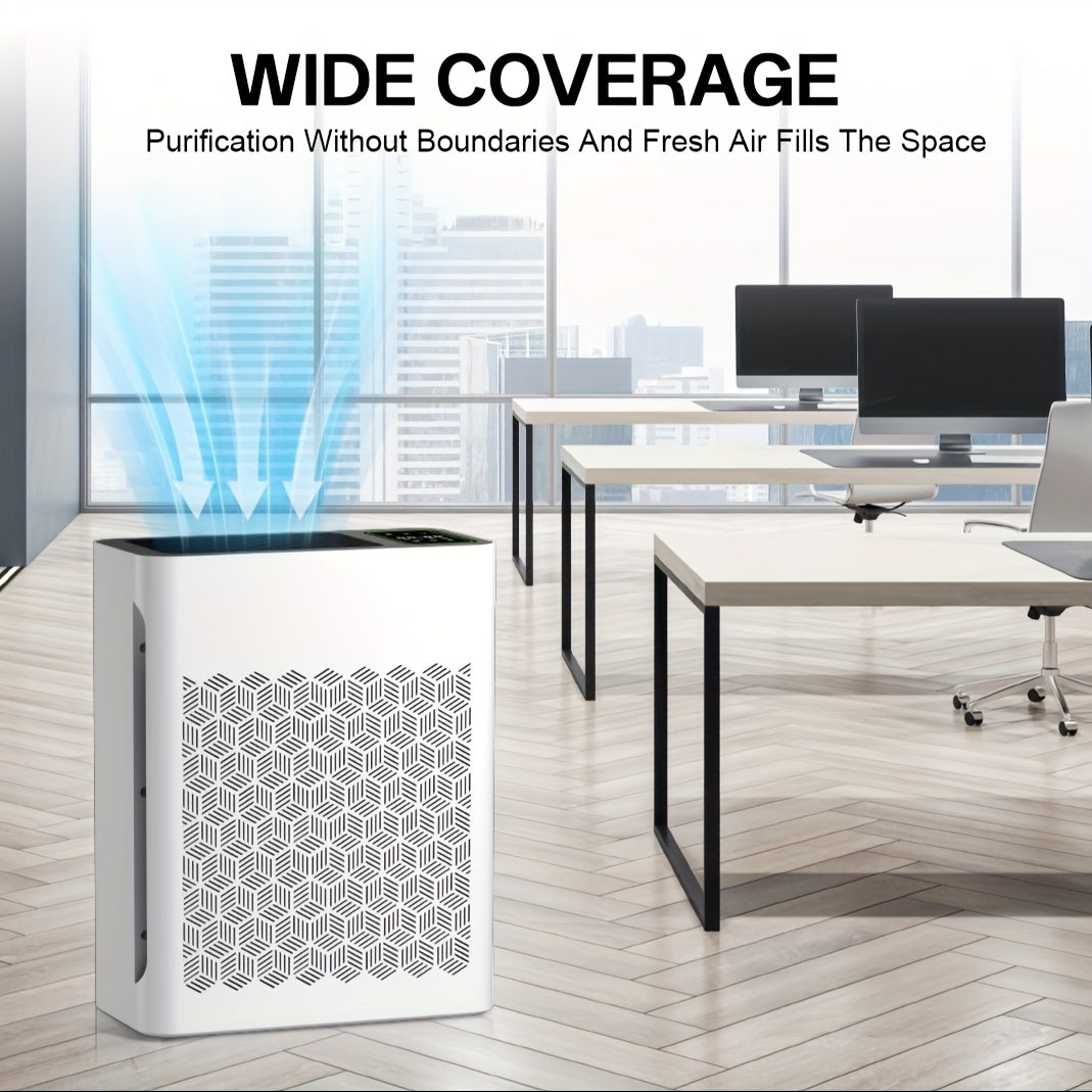 HEPA Air Purifier for Large Rooms Up to 1095 Sq Ft – PM2.5 Display, Air Quality Sensor, Auto Mode & Timer, Home Office Family Room Air Cleaner, Black White Grey Silver