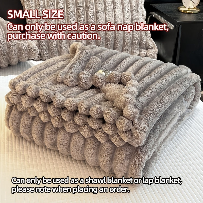Plush Sherpa Throw Blanket – Ultra-Warm Anti-Static Fleece, 7 Colors 4 Sizes, for Bedroom Sofa Office Dormitory