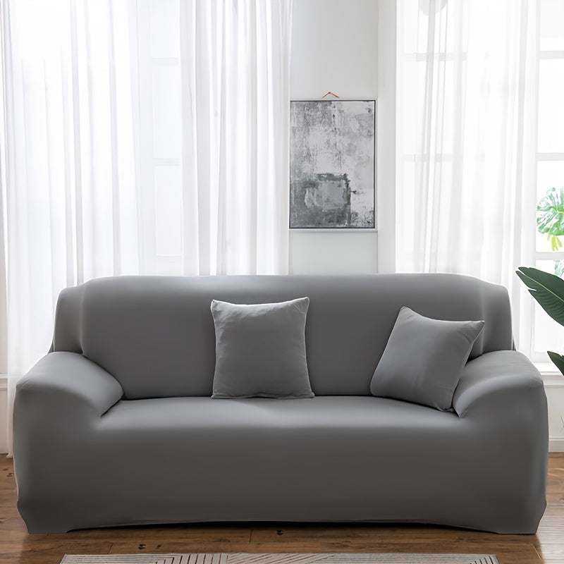 Printed L Shape Sofa Cover with Pillowcase – High Stretch Elastic Spandex Slipcover for 1 2 3 4 Seater Sectional, Pet Dog Furniture Protector for Living Room