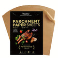 Parchment Paper Baking Liners 199PCS Unbleached Precut 12x16 Inch Non-Stick – Heavy Duty Oven & Air Fryer Safe Brown Baking Sheets for Cookies, Bread, Cake, Pizza & Meat